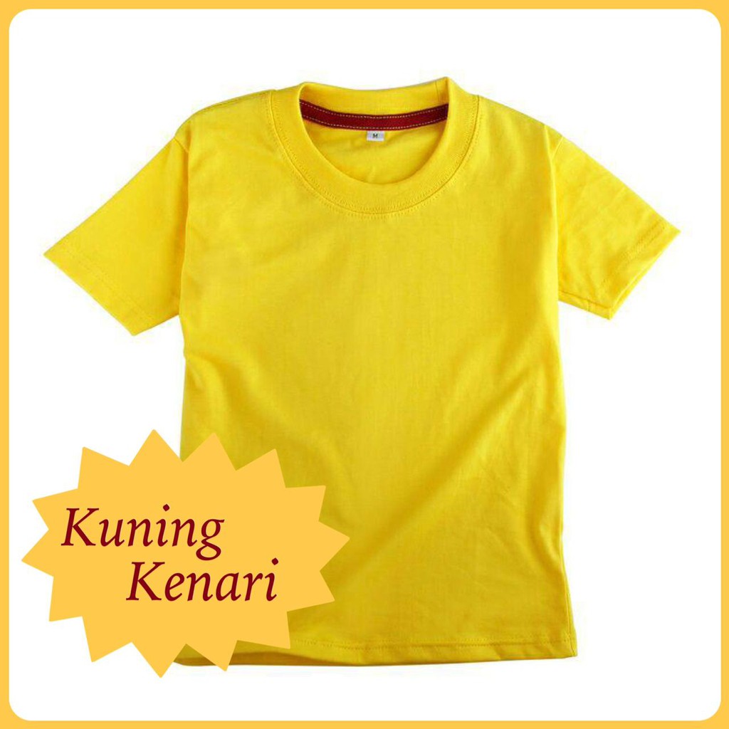 Detail Kaos Polos Kuning Depan Belakang Untuk Desain Nomer 40