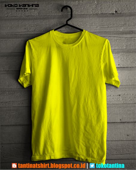 Detail Kaos Polos Kuning Depan Belakang Untuk Desain Nomer 7