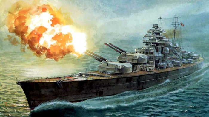 Detail Kapal Tempur Jerman Bismarck Nomer 4