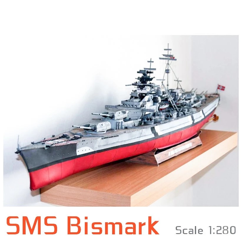 Detail Kapal Tempur Jerman Bismarck Nomer 6