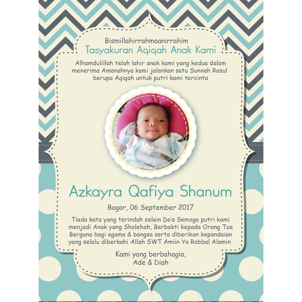 Detail Kartu Ucapan Aqiqah Nomer 16