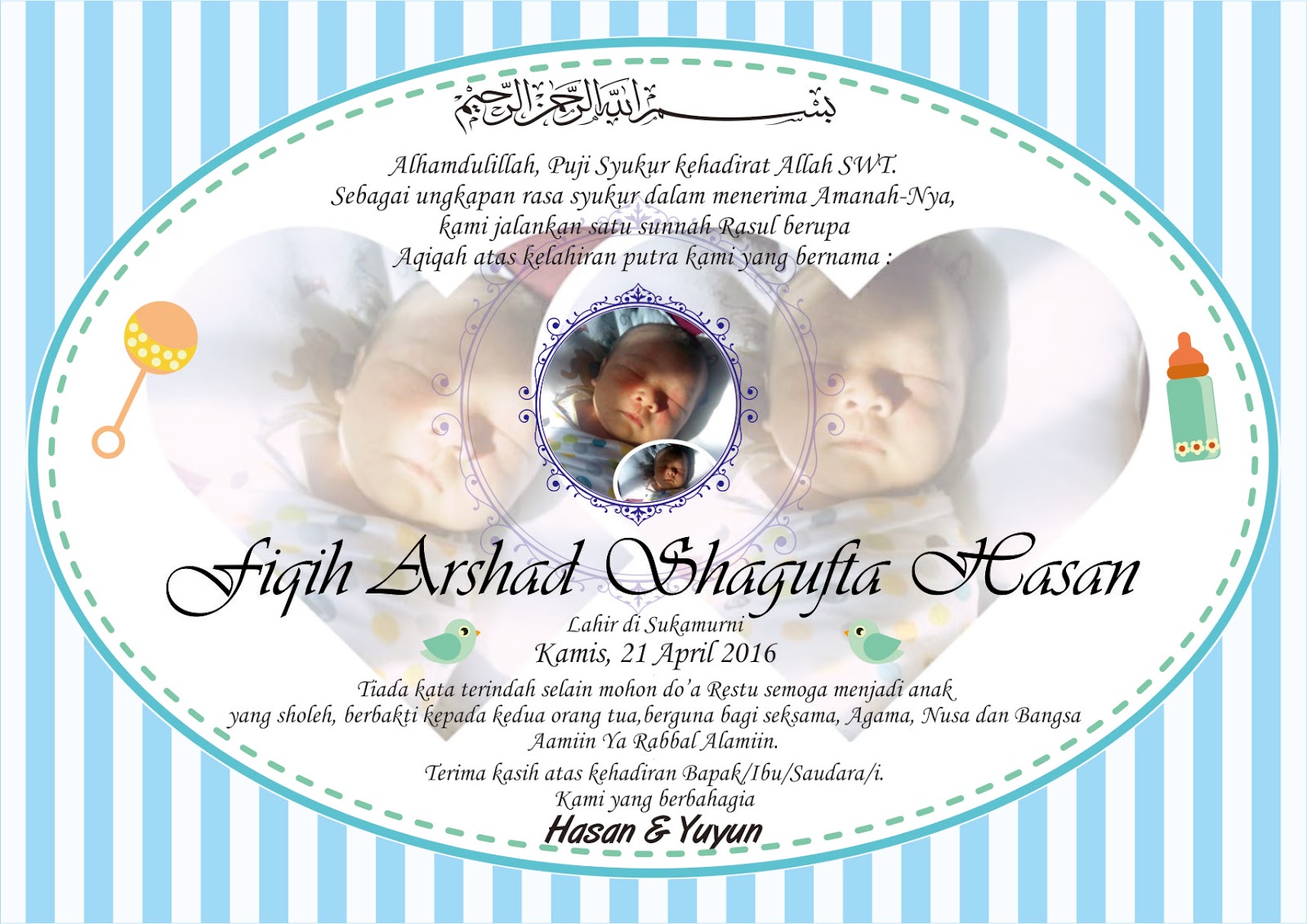 Detail Kartu Ucapan Aqiqah Nomer 25