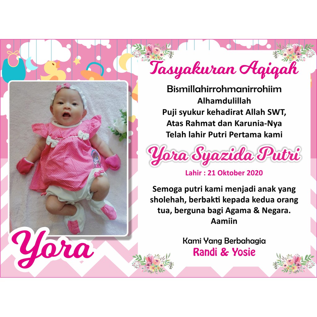 Detail Kartu Ucapan Aqiqah Nomer 32