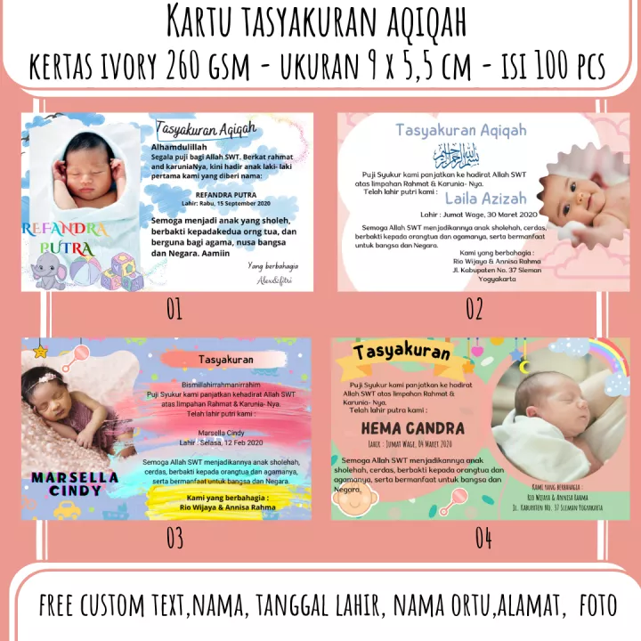 Detail Kartu Ucapan Aqiqah Nomer 43