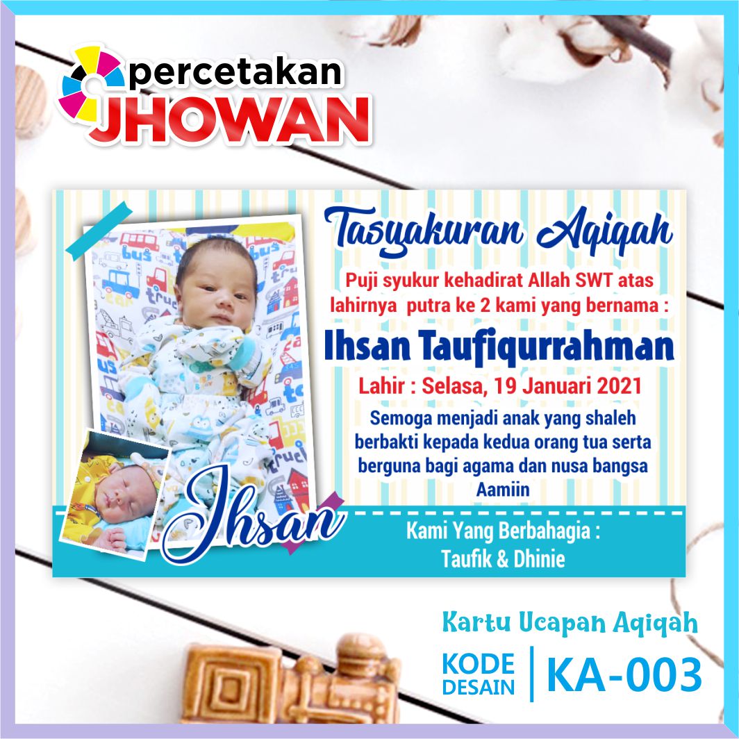 Detail Kartu Ucapan Aqiqah Nomer 52