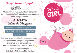 Detail Kartu Ucapan Aqiqah Bisa Di Edit Nomer 49