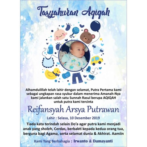 Detail Kartu Ucapan Aqiqah Word Nomer 31