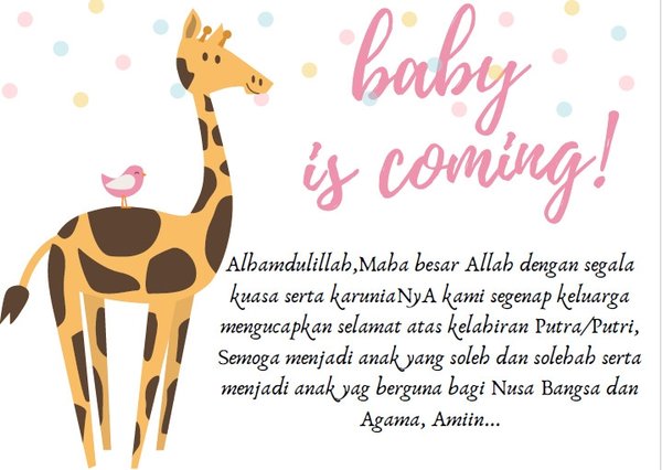 Detail Kartu Ucapan Bayi Baru Lahir Nomer 17