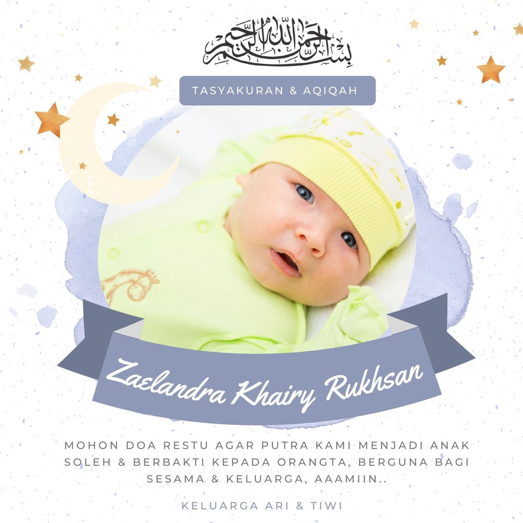 Detail Kartu Ucapan Bayi Baru Lahir Nomer 46