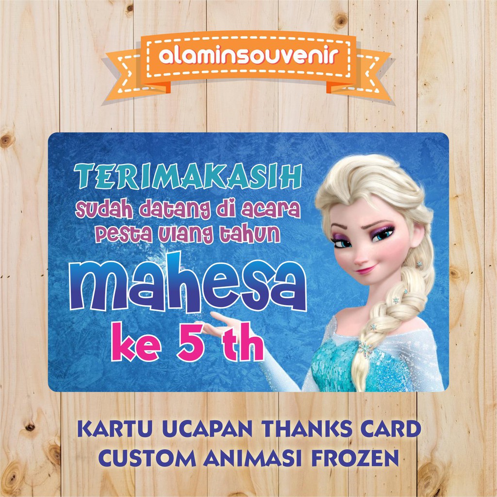 Detail Kartu Ucapan Frozen Nomer 5