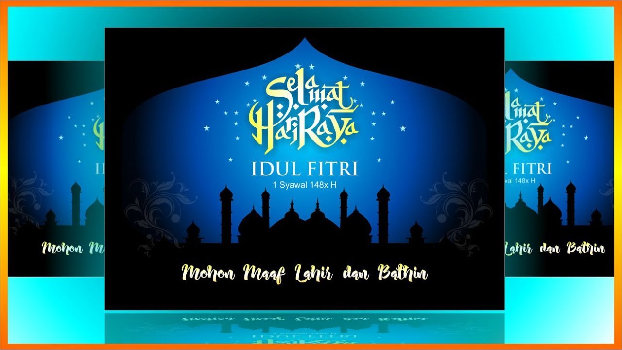 Detail Kartu Ucapan Idul Fitri 2019 Cdr Nomer 18