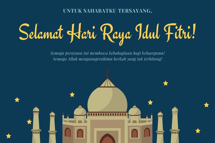 Detail Kartu Ucapan Idul Fitri Template Nomer 43