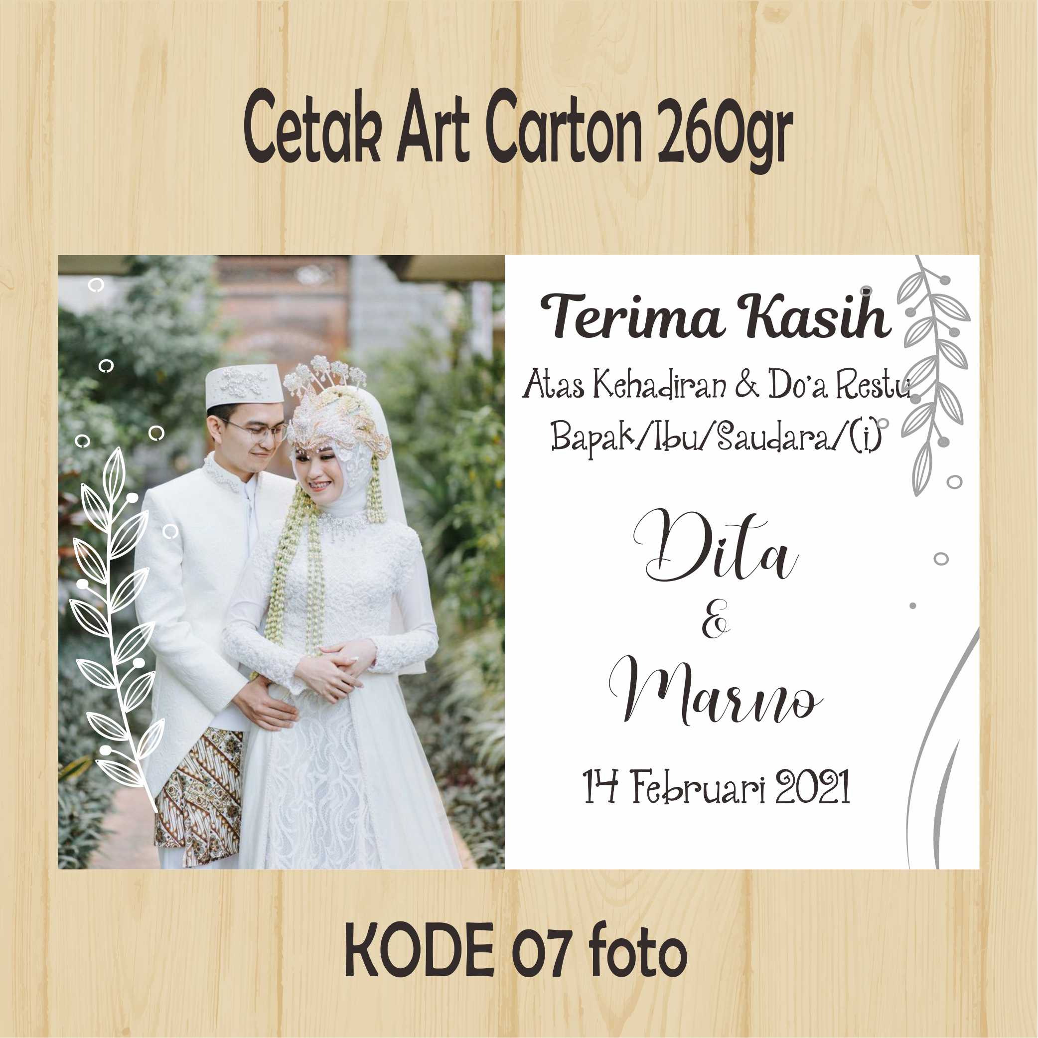 Detail Kartu Ucapan Nikah Nomer 50