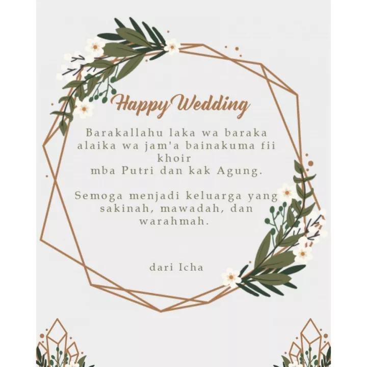 Detail Kartu Ucapan Nikah Nomer 7