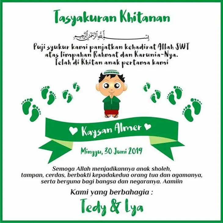 Detail Kartu Ucapan Terima Kasih Khitanan Nomer 18