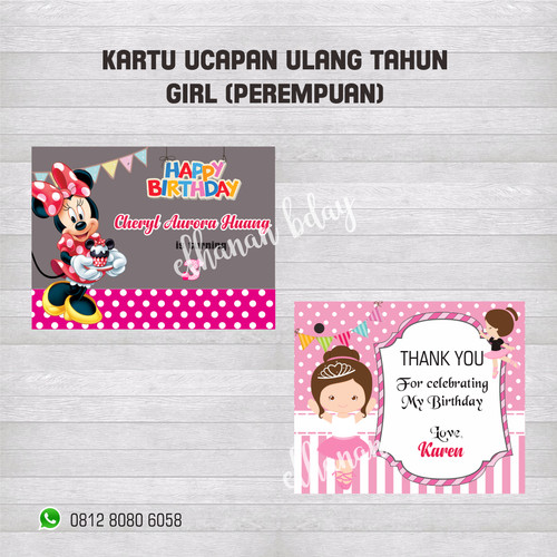 Detail Kartu Ucapan Ulang Tahun Anak Perempuan Nomer 30