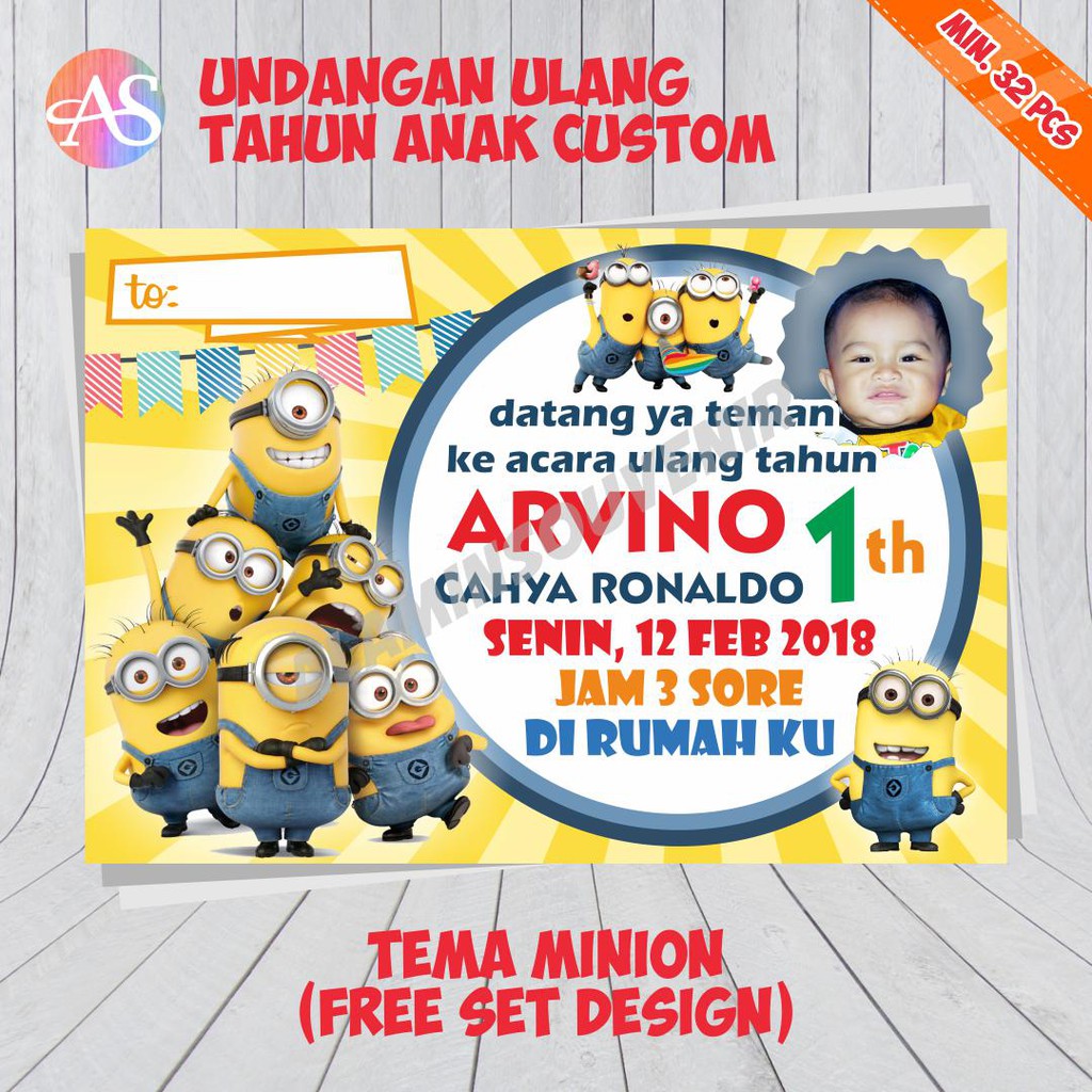 Detail Kartu Ucapan Ulang Tahun Gambar Minion Nomer 4