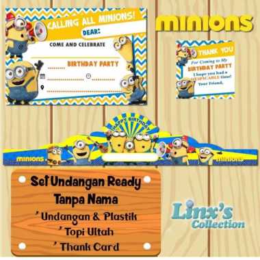 Detail Kartu Ucapan Ulang Tahun Gambar Minion Nomer 31