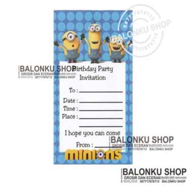 Detail Kartu Ucapan Ulang Tahun Gambar Minion Nomer 32