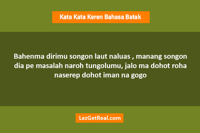 Detail Kata Kata Lucu Bahasa Batak Karo Nomer 20