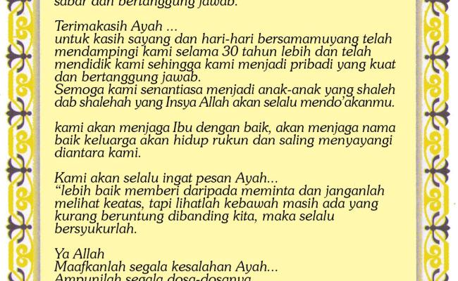 Detail Kata Kata Untuk Ayah Di Buku Yasin Nomer 17