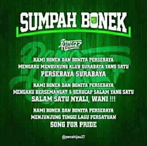 Kata Kata Untuk Bonek - KibrisPDR