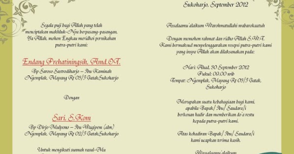 Detail Kata2 Untuk Undangan Pernikahan Nomer 39