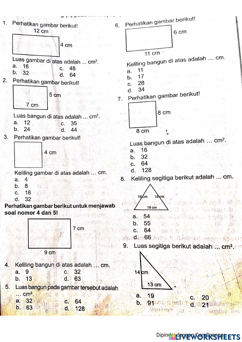 Detail Keliling Bangun Pada Gambar Diatas Adalah Nomer 12