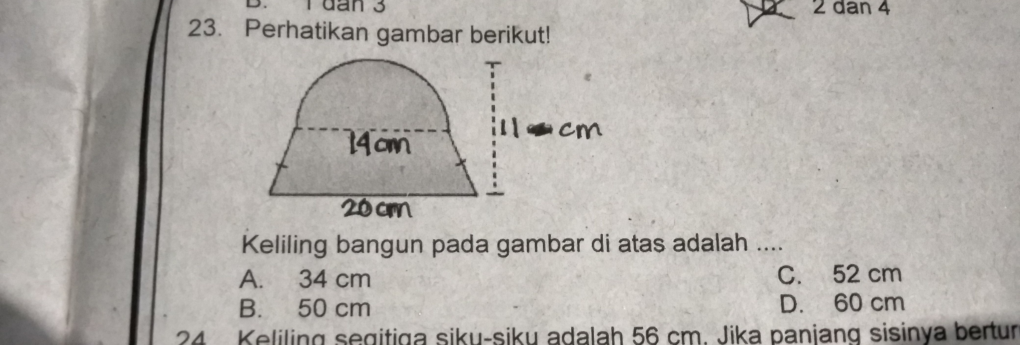 Detail Keliling Bangun Pada Gambar Diatas Adalah Nomer 16