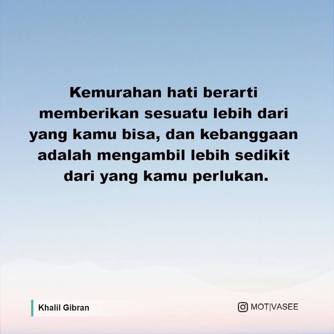 Detail Kemurahan Hati Adalah Nomer 3