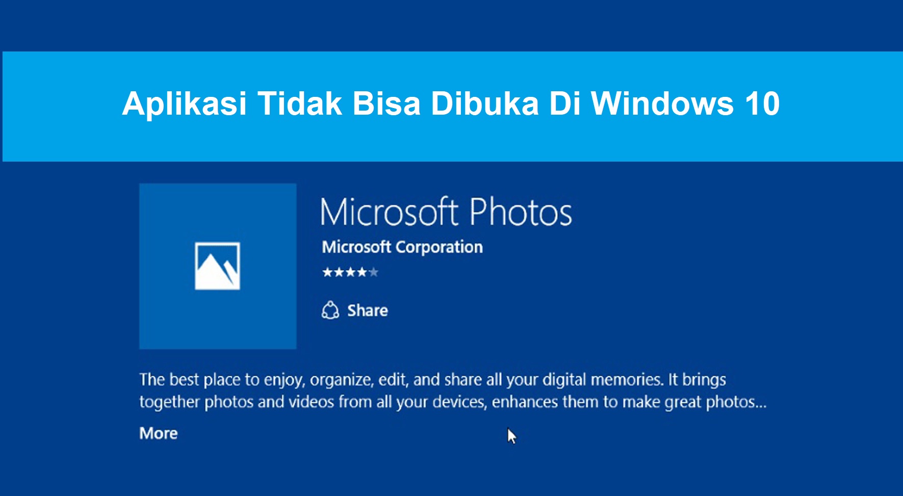 Detail Kenapa Tidak Bisa Buka Foto Di Windows 10 Nomer 12