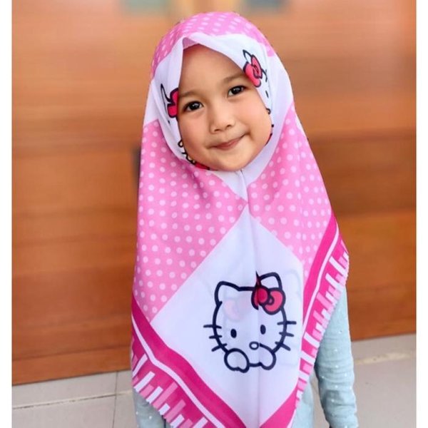 Detail Kerudung Anak Hello Kitty Nomer 13