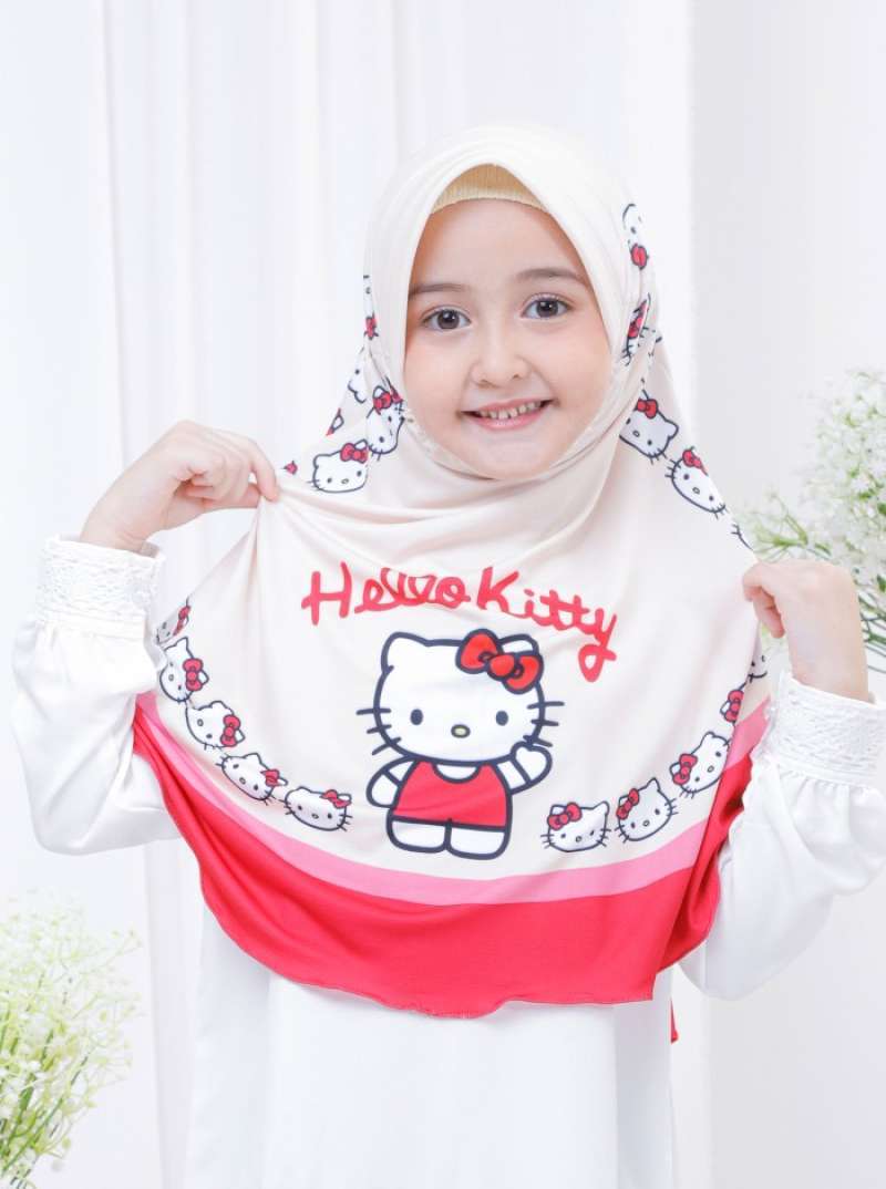 Detail Kerudung Anak Hello Kitty Nomer 23