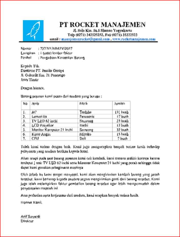 Detail Kesimpulan Surat Masuk Nomer 14