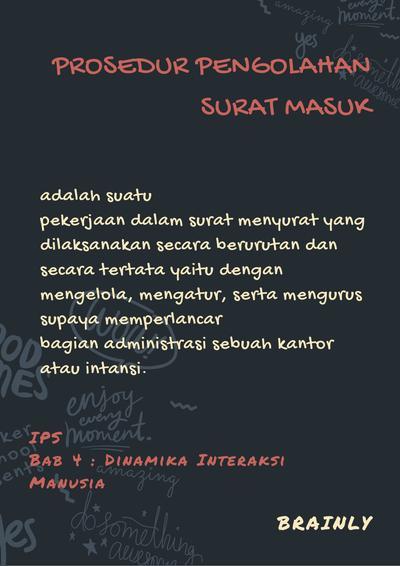 Detail Kesimpulan Surat Masuk Nomer 15