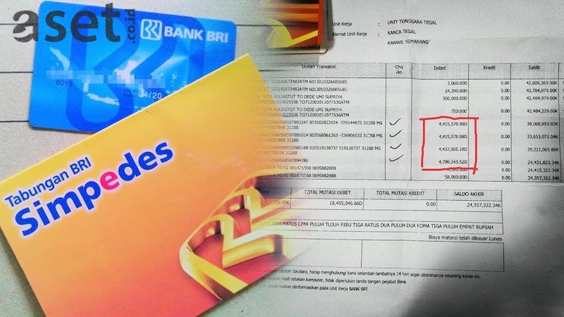 Detail Keterangan Buku Tabungan Bri Nomer 16