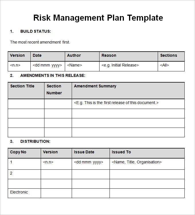 Detail Key Person Risk Management Plan Template Nomer 5