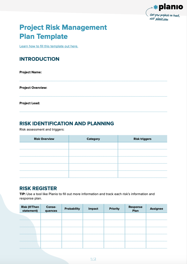 Detail Key Person Risk Management Plan Template Nomer 42