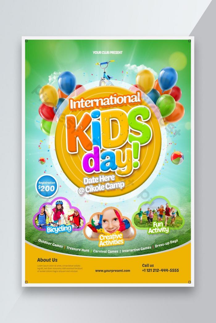 Detail Kids Flyer Template Free Nomer 18