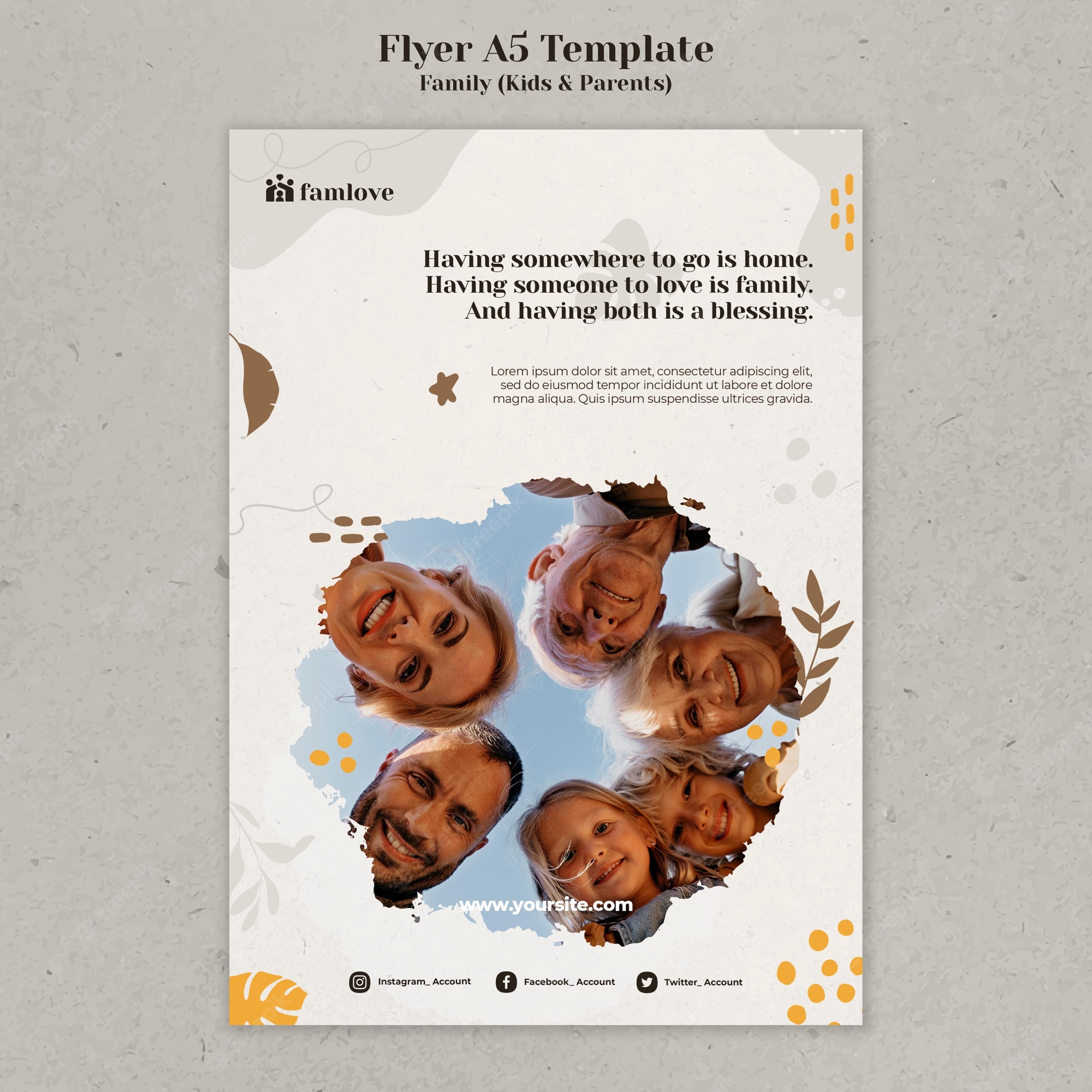 Detail Kids Flyer Template Free Nomer 35