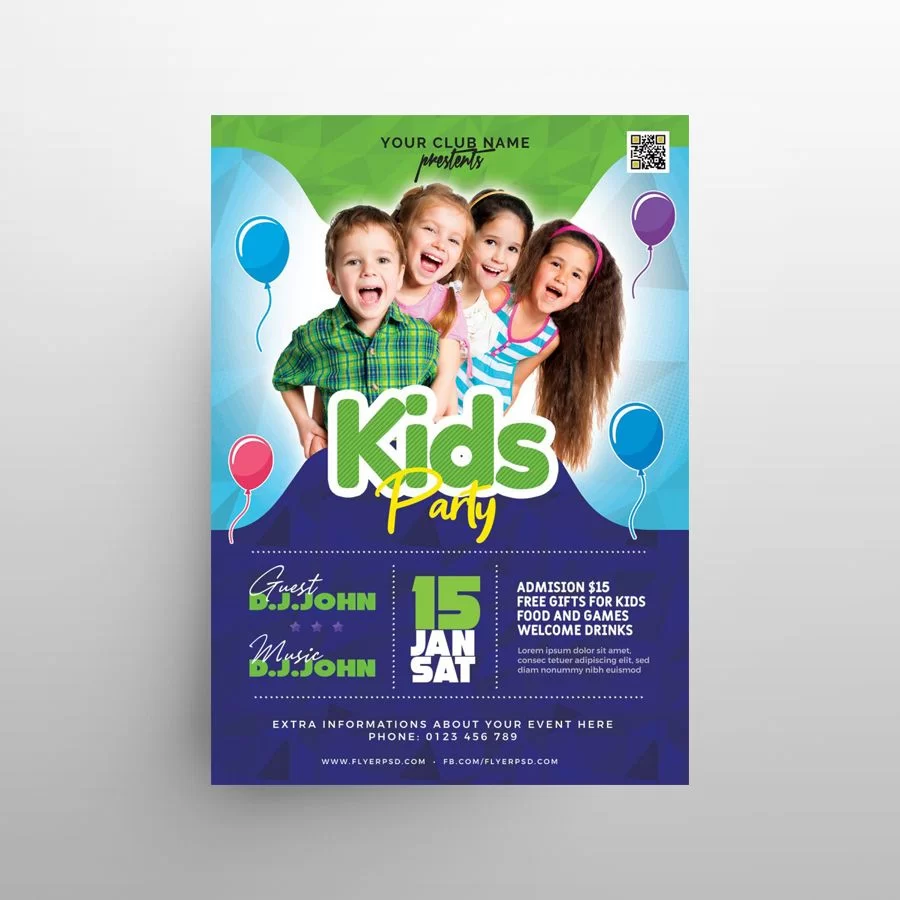 Detail Kids Flyer Template Free Nomer 5