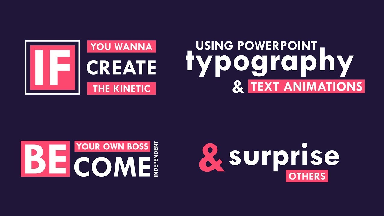 Detail Kinetic Typography Powerpoint Template Nomer 4