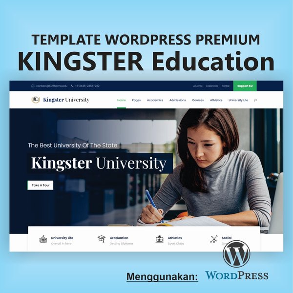 Detail Kingster University Template Nomer 35