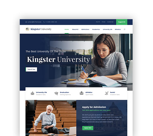 Detail Kingster University Template Nomer 5