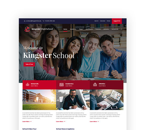 Detail Kingster University Template Nomer 6