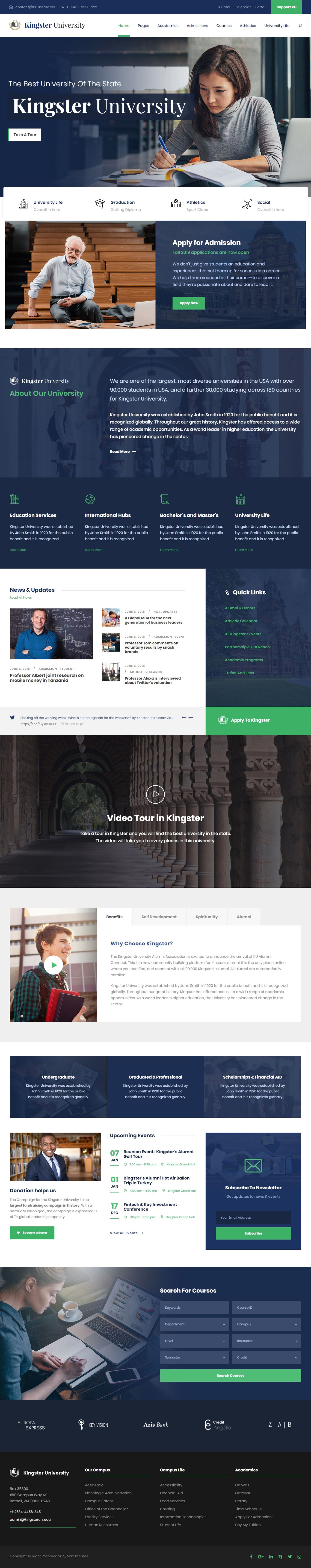 Detail Kingster University Template Koleksi Nomer 7