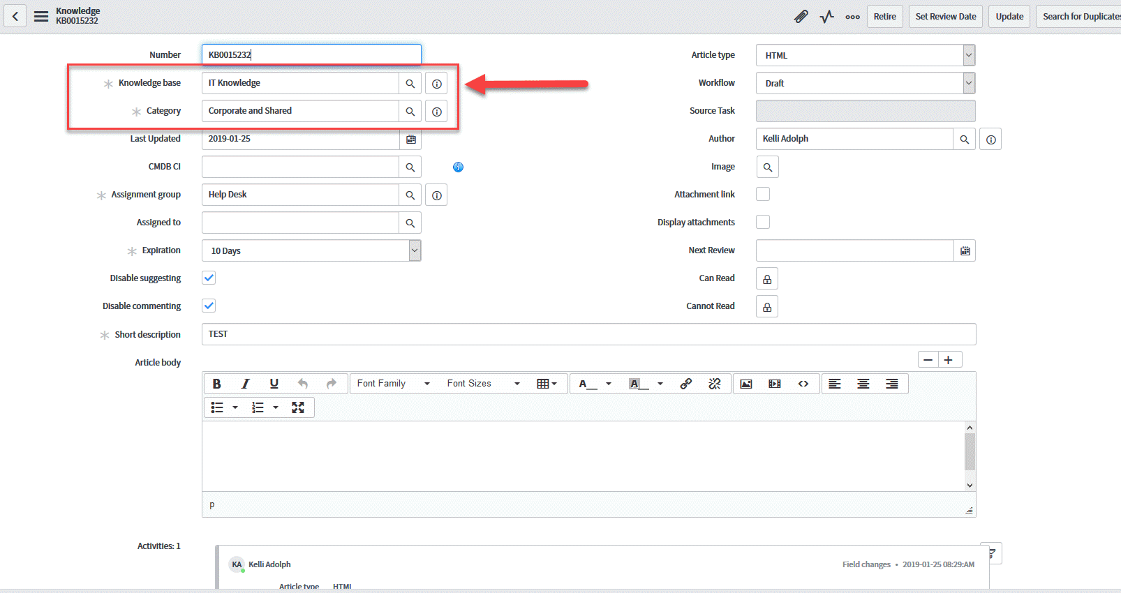 Detail Knowledge Base Article Template Nomer 12