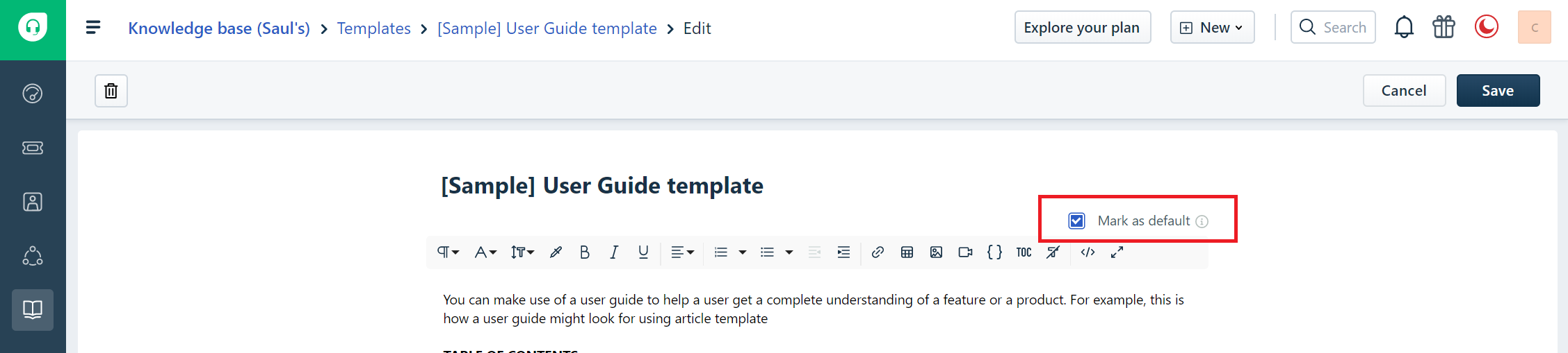 Detail Knowledge Base Article Template Nomer 32