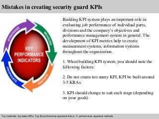 Detail Kpi Template For Security Guards Nomer 14