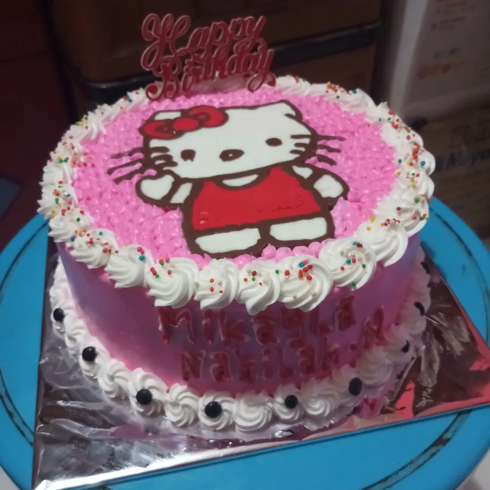 Detail Kue Hello Kitty Bulat Nomer 15